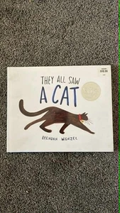 They All Saw a Cat by Brendan Wenzel (Caldecott Honor Book) Children's Book - Picture 1 of 2
