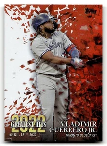 2023 Topps Vladimir Guerrero Jr. #22GH-11 2022 Greatest Hits Toronto Blue Jays - Picture 1 of 2