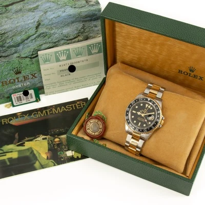 Men's Rolex OP GMT-Master II Two-Tone 40mm Watch Ref.#16713 Full Set #W216686-1 - Image 1 of 4