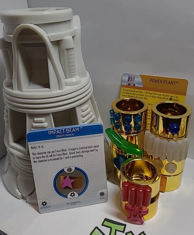 Heroclix Marvel INVINCIBLE IRON MAN Fuente de Energía Recurso JUEGO COMPLETO DE 10 ANILLOS Foto 1 de 1