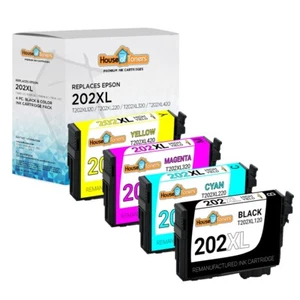 Lote de cartuchos de tinta 202XL compatibles con Epson T202XL para impresora Epson Workforce WF-2860 - Imagen 1 de 12