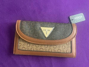 CARTERA MUJER DE ADIVINAR MARRÓN NUEVA - Imagen 1 de 3