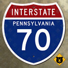 Pennsylvanie Interstate 70 Highway Marqueur routier métro de Pittsburgh 24x24