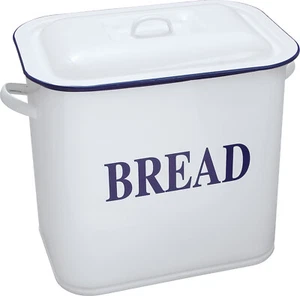 Falcon Traditional Enamel Oblong Bread Bin with Slight Imperfections - Picture 1 of 5