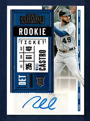 2020 Panini Contenders Willi Castro (RC) Auto #150 Detroit Tigers MINT - Image 1 of 2