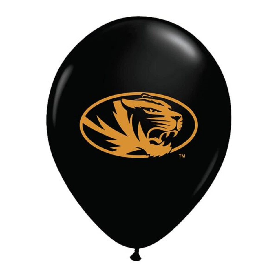 Globos de látex decoración fiesta graduación deportes NCAA de los Tigres de Missouri NCAA Foto 1 de 1