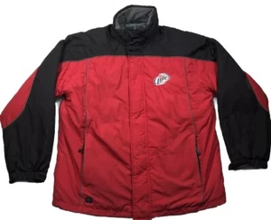 Miller Lite Mens Large Coat Charles River Apparel Red Black Thinsulate 3M Heavy - Picture 1 of 14