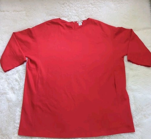 VALENTINO Abito tubino donna Frances Valentine rosso lana tessuto taglia 2xl tasche