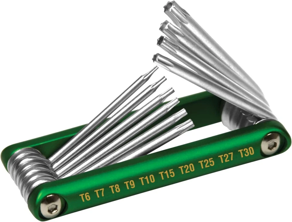 Performance Tool W9134 - 10 PC. TORX ALUMINUM FOLDING STAR KEY TAMPER PROOF SET - Image 1 of 1