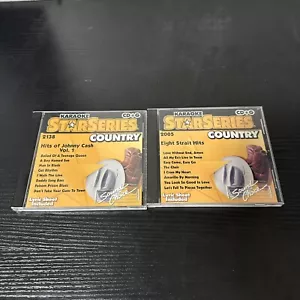 SOUND CHOICE KARAOKE STAR SERIES Johnny Cash Vol 1 Eight Strait Hits Cd - Picture 1 of 5