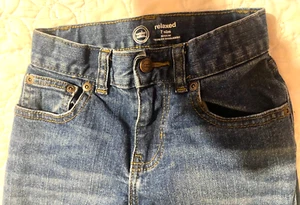 Wonder Nation little boy size 7 slim denim straight leg jeans, cotton blend - Picture 1 of 3