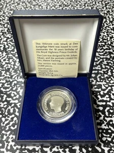 1986 Denmark 10 Kroner (27 Available) (1 Coin Only) Silver! W/ Box & COA - Picture 1 of 4