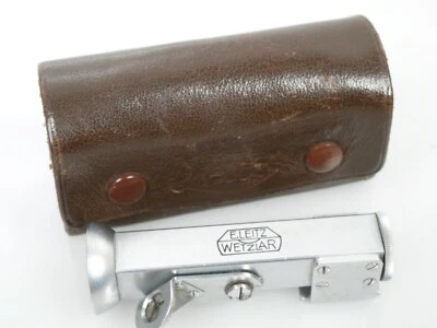 Leitz Leica Winkelsucher angle view finder WINTU chrom + Ta. case nice + working - Bild 1 von 4