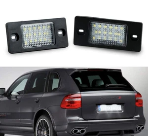 For Porsche Cayenne 02-09 Xenon White Rear Bumper LED License Plate Tag Light 2x - Picture 1 of 8