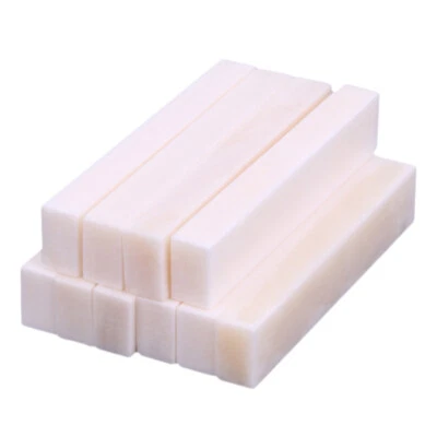 10x Bone Guitar Nut 2 3/16"x1/4"x13/32" (55x6x10mm) Ukulele Luthier saddle - Image 1 of 4