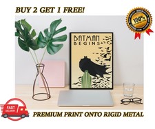 Batman Begins Classic Movie Premium METAL Poster Art Deco Print Gift