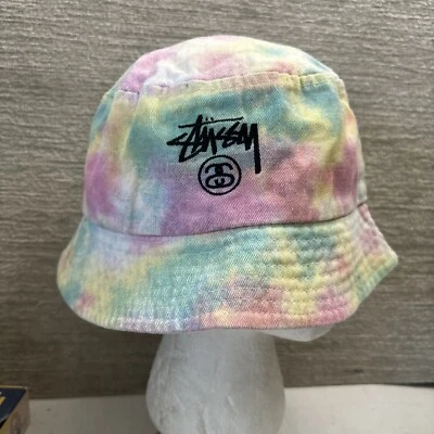 Stussy Tie Dye Colorful Bucket Men's One Size RARE Embroidered Logo Beach Skater - Image 1 of 4
