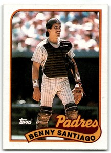 1989 TOPPS BENNY SANTIAGO SAN DIEGO PADRES #256