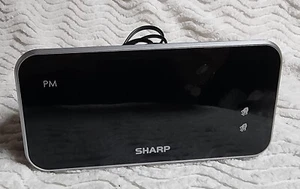 ⏰️SHARP Dual Alarm Black CLOCK Jumboq Easy to Read White LED Display SPC736 EUC - Picture 1 of 6