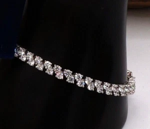 Tennis Silver Bracelet Simulated Diamond Victoria Wieck Gift Box 7.5" - Picture 1 of 12