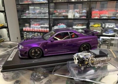 *SUPER RARE* Motorhelix 1/12 Nissan Skyline GTR R34 Nismo Z-Tune Midnight Purple - Image 1 of 4