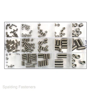 A2 Stainless Steel Socket Cup Point Allen Key Grub Screws M2 - M10 - Picture 1 of 21