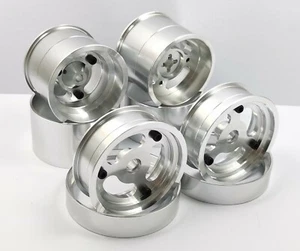 Rueda de aluminio Dhawk CNC vintage de 1,5" plateada para Team Associated RC10 - Imagen 1 de 3