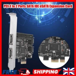 JMB363 PCI-E to 2 Ports SATA IDE eSATA Adapter Converter RAID Controller Cards - Picture 1 of 8