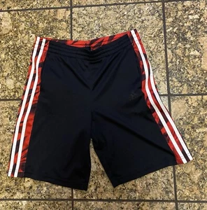 Pre Owned Boys Adidas Black With Red/White Shorts Size M - Picture 1 of 2