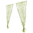 Green Sheer Curtains Willow Voile Tulle Room Window Curtain