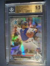 MIKE PIAZZA 2017 Bowman Chrome National Convention Refractor BGS GEM MINT 9.5