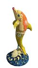 2003 Dolphins Around Town  Beach Statue 8? Hard to Find #13059 Mermaid 