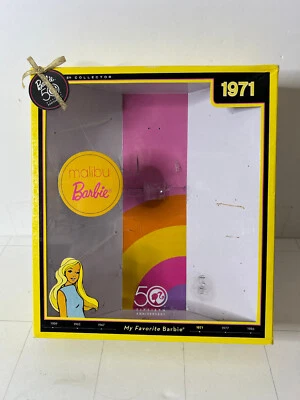Barbie My Favorite Malibu 50 Aniversario 2008 Reproducción 1971 N4977 Solo Caja Foto 1 de 4