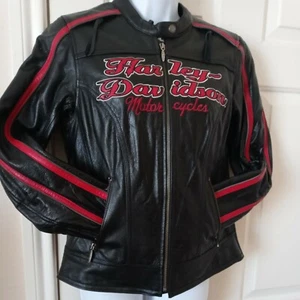 ⭐⭐DAMEN HARLEY DAVIDSON HD LEDER REITJACKE GR. S - Bild 1 von 11