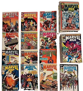 RUN OF 142 MARVEL AGE #1-140 COMPLETE SET (-4) + ANN 1-4/PREVIEW 1-2 1983-1994 - Picture 1 of 3