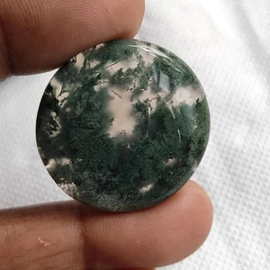 Piedra de ágata musgo natural ágata cabujón piedra preciosa suelta 43 Cts. ME-13629 - Imagen 1 de 4