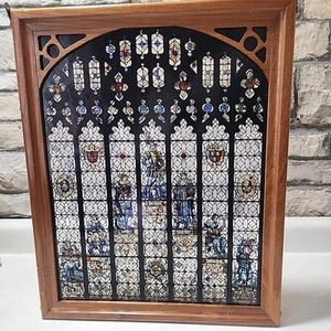 Seven Ages of Man Stained Glass Window Art Tableau Panel Folger Library  - Picture 1 of 14