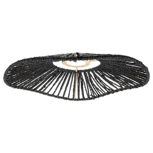 Vintage Lampshade Rustic Cover Woven Light Pendant Shades Hanging Paper - Picture 1 of 12