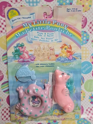 My little Pony Pretty & Pearly Baby Sea Pony  Water Lily MOC  - Bild 1 von 4