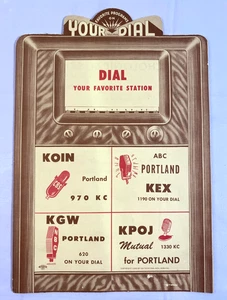 VINTAGE 1940s 1949 Portland, Oregon Radio Station Guide Advertising Booklet - Picture 1 of 6