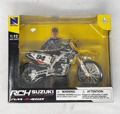 New Ray 1:12 Motorcycle Toy RCH Suzuki Soaring Eagle Ken Roczen #94 Motocross - Image 1 of 4