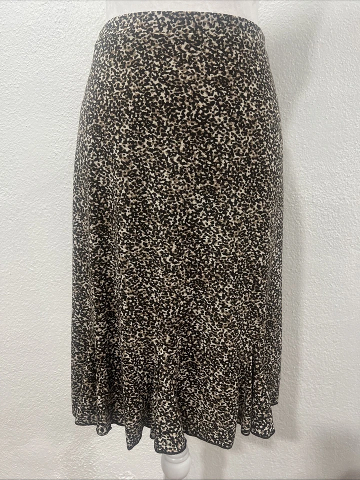 George ~ Y2K Animal Print Jersey Pull On Línea A Falda Corta Fiesta S 4/6 Foto 1 de 4