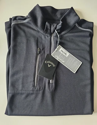 Pullover Callaway Opti-Dri Series Hombre Cuarto Cremallera Negro Talla XL NUEVO CON ETIQUETAS Foto 1 de 4