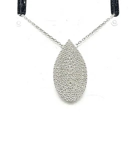 Stamped 925 sterling silver women pendant necklace - Picture 1 of 3