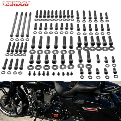 Kit de parafuso de motor de aço inoxidável para Harley Road Glide Street Glide 2007-2016 - Imagem 1 de 4