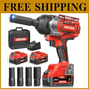 1/2" High Torque Cordless Impact Wrench, 20V, 900Ft-lbs - Picture 1 of 10
