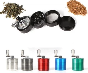 Rauchen Metall Tabak Grinder manuell Zinklegierung Handkurbel Zerkleinerer ZX-134 - Bild 1 von 9
