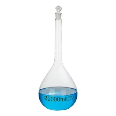 5ml-2000ml Transparent Amber Volumetric Flask Laboratory Glassware Kit - Image 1 of 4