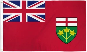 10 x "ONTARIO" flag 3x5 ft polyester banner Canada Canadian Province Territory - Picture 1 of 6