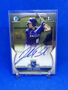 2023 Bowman Chrome Jack Pineda 1st Bowman Auto CPA-JPI Kansas City Royals